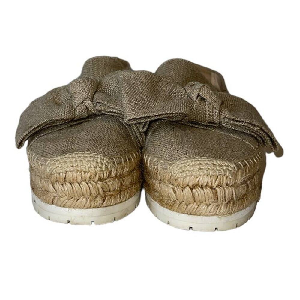 Botkier Wesley Beige Canvas Platform Espadrilles … - image 3